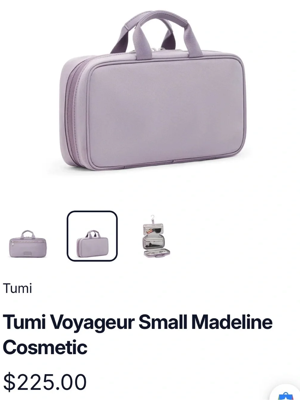 ⚡️NWT⚡️Tumi Voyageur Small Madeline Cosmetic Bag — Lavender
